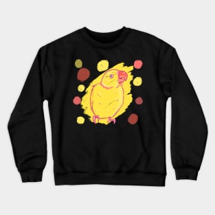 Yellow Ring Neck Parakeet Crewneck Sweatshirt